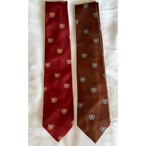 1980’s Vintage Cadillac Crest Embroidered 100% Silk Ties